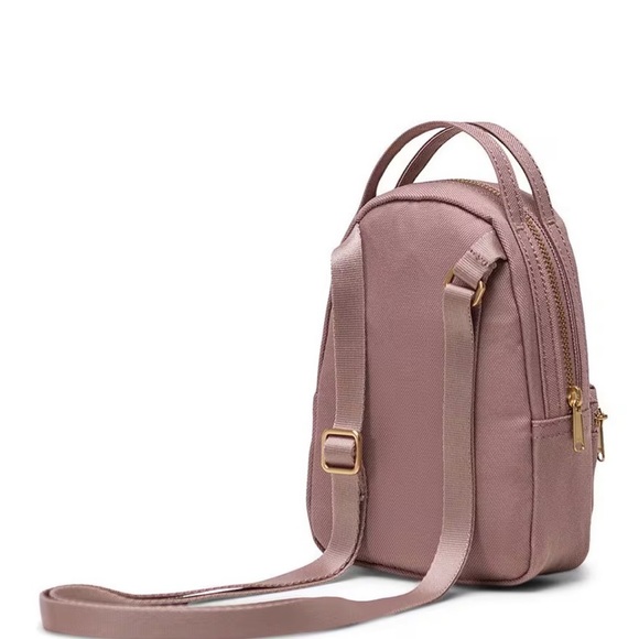 Herschel Nova Gold Zip Crossbody Bag in Ash Rose - Picture 2 of 8
